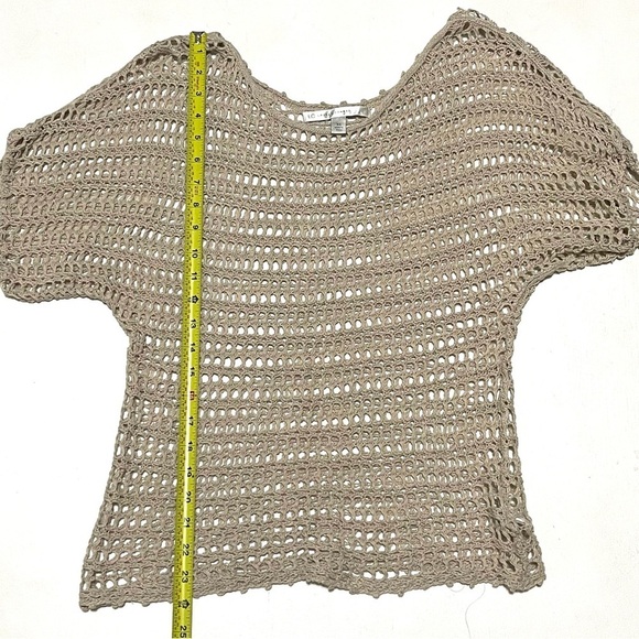 Lauren Conrad Woman LINEN Open Knit Top Size XS - Picture 11 of 11